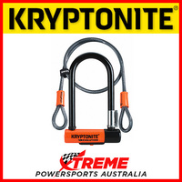 Kryptonite Evolution Mini-7 Keyed U-Lock With Kryptoflex 120cm Cable Motorcycle