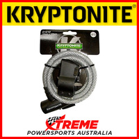 Kryptonite Security Keeper Coiled Cable Keyed Lock With Bracket 120cm Motorcycle