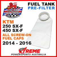 PROFILL PRE-FILTER 250SXF 450SXF 2014-2016 KTM SCREW-ON FUEL TANK CAP DIRT BIKE