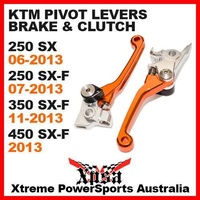 KTM ORANGE BRAKE & CLUTCH LEVERS SX 250 06-13 SX-F 250 07-13 350 11-13 450 2013