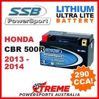 SSB 12V LITHIUM ULTRALITE 290 CCA BATTERY HONDA CBR500R CBR 500R 2013-2014