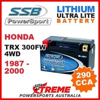 SSB 12V LITHIUM ULTRALITE 290 CCA BATTERY HONDA TRX300FW TRX 300FW 4WD 1987-2000