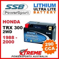 SSB 12V LITHIUM ULTRALITE 290 CCA BATTERY HONDA TRX300 TRX 300 2WD 1988-2000