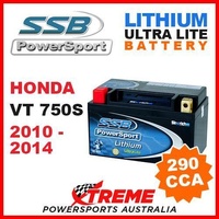 SSB 12V LITHIUM ULTRALITE 290 CCA BATTERY HONDA VT750S VT 750S 2010-2014 MOTO