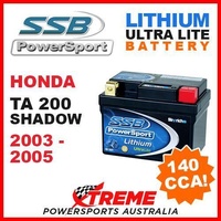 SSB 12V LITHIUM ULTRALITE 140 CCA BATTERY HONDA TA200 TA 200 SHADOW 2003-2005