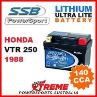 SSB 12V LITHIUM ULTRALITE 140 CCA BATTERY HONDA VTR250 VTR 250 1988 MOTORCYCLE