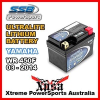 SSB ULTRALITE LITHIUM BATTERY YAMAHA WR 450F WR450F WRF450 2003-2014 LFP5L-BS