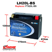 SSB 12V 500 CCA LH20L-BS Can-Am COMMANDER 800 STD 2012-2017 SSB Lithium Battery