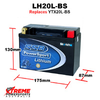 SSB 12V 500 CCA LH20L-BS Yamaha YFM600FWA GRIZZLY 1998-2002 SSB Lithium Battery