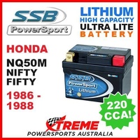 SSB 12V LITHIUM ULTRALITE 220 CCA BATTERY HONDA NQ50M NIFTY FIFTY 1986-1988 MOTO