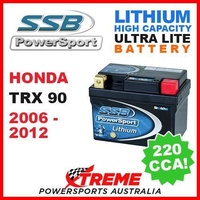 SSB 12V LITHIUM ULTRALITE 220 CCA BATTERY HONDA TRX90 TRX 90 2006-2012 ATV MOTO