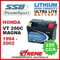 SSB 12V LITHIUM ULTRALITE 220 CCA BATTERY HONDA VT250C VT 250C MAGNA 1994-2002