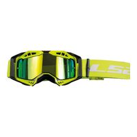 LS2 Aura Adult Off-Road Pro Yellow Goggle Iridium Lens Pinlock Dirtbike
