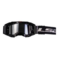 LS2 Aura Adult Off-Road Pro Black Goggle Iridium Lens Pinlock Dirtbike