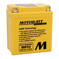 Motobatt AGM Battery for Honda XL200R 1983-1984