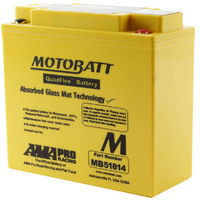 Motobatt MB51814 12V AGM Battery 22Ah 220CCA