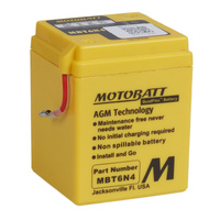 Motobatt AGM Battery for Yamaha AG100 1970-2017