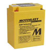 Motobatt AGM Battery for Yamaha YFM350A Bruin Auto 2X4 2004-2006