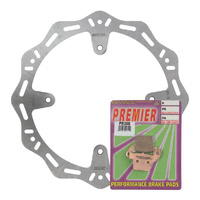 Hornet Wave Rear Brake Disc Rotor w/ Pads for Honda CRF250X 2004-2016