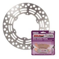 Brake Disc & Pad Front Kit for Suzuki DRZ400E 2000 2001 2022