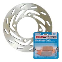 Brake Disc & Pad Left Kit for Yamaha YFM700FAP/SE GRIZZLY EPS AUTO 4X4 12-15