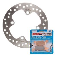 Brake Disc & Pad Left Kit for Yamaha YFM700FAP GRIZZLY EPS AUTO 4X4 2007-2011