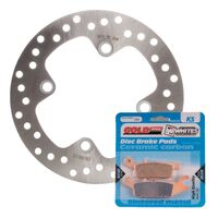 Brake Disc & Pad Right Kit for Yamaha YFM700FAP GRIZZLY EPS AUTO 4X4 2007-2011