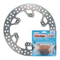 Brake Disc & Pad Rear Kit for Yamaha YZ250 1998 1999 2000 2001