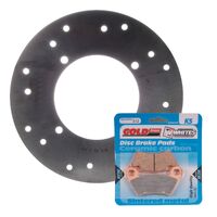 Brake Disc & Pad Rear Kit for Polaris ACE 570 HD EPS 2018-2019 2020 2021