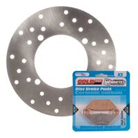Brake Disc & Pad Rear Kit for Polaris SPORTSMAN 570 EFI HD 2014-2017 2018 2019