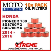 10 PACK MOTO FILTER OIL FILTERS HONDA PIONEER 700 2014-2016 SXS700M2 SXS700M4