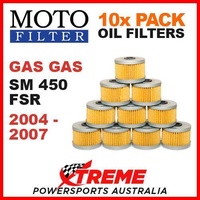 10 PACK MX MOTO FILTER OIL FILTERS GAS GAS SM450 SM 450 FSR 2004-2007 SUPERMOTO