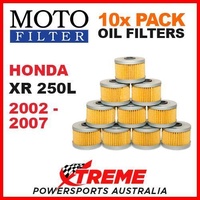 10 PACK MX MOTO FILTER OIL FILTERS HONDA XR250L XR 250L 2002-2007 TRAIL OFF ROAD