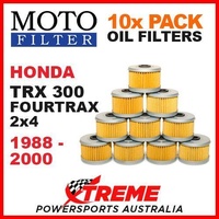 10 PACK MX MOTO FILTER OIL FILTERS HONDA TRX300 TRX 300 FOURTRAX 2x4 1988-2000
