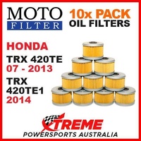 10 PACK MX MOTO FILTER OIL FILTERS HONDA TRX420TE 420TE 07-2013 TRX 420TE1 2014