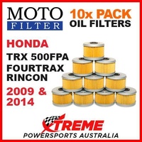 10 PACK MX MOTO FILTER OIL FILTERS HONDA TRX500FPA TRX 500FPA RINCON 2009 & 2014