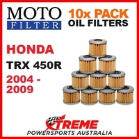 10 PACK MOTO MX DIRT BIKE OIL FILTERS HONDA TRX450R TRX 450R 2004-2009 ATV