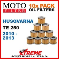 10 PACK MOTO MX DIRT BIKE OIL FILTERS HUSQVARNA TE250 TE 250 2010-2013 ENDURO