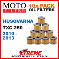 10 PACK MOTO MX DIRT BIKE OIL FILTERS HUSQVARNA TXC250 TXC 250 2010-2013