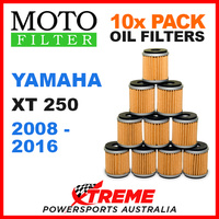 10 PACK MOTO MX OIL FILTERS YAMAHA XT250 XT 250 2008-2016 TRAIL BIKE OFF ROAD