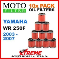 10 PACK MOTO MX OIL FILTERS YAMAHA WR250F WR 250F WRF250 2003-2007 ENDURO BIKE