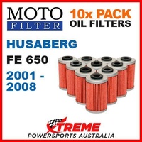 10 PACK MOTO MX OIL FILTERS HUSABERG FE650 650FE FE 650 2001-2008 ENDURO BIKE