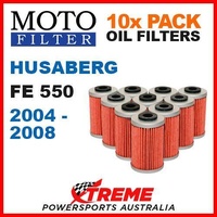 10 PACK MOTO MX OIL FILTERS HUSABERG FE550 550FE FE 550 2004-2008 ENDURO BIKE