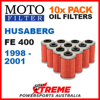 10 PACK MOTO MX OIL FILTERS HUSABERG FE400 400FE FE 400 1998-2001 ENDURO BIKE
