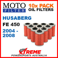 10 PACK MOTO MX OIL FILTERS HUSABERG FE450 450FE FE 450 2004-2008 ENDURO BIKE