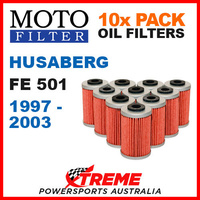 10 PACK MOTO MX OIL FILTERS HUSABERG FE501 501FE FE 501 1997-2003 ENDURO BIKE