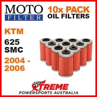 10 PACK MOTO MX OIL FILTERS KTM 625SMC 625 SMC 2004-2006 MOTORCYCLE SUPERMOTO