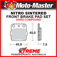 Moto-Master Yamaha YFM450FA Grizzly 07-16 Nitro Sintered Hard Front Brake Pads 091021