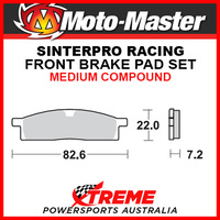 Moto-Master Yamaha TT-R125L Big Wheel 2000-2017 Racing Sintered Medium Front Brake Pad 091211