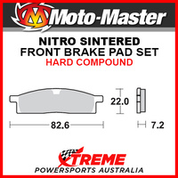 Moto-Master Yamaha YZ85 2002-2018 Nitro Sintered Hard Front Brake Pad 091221
